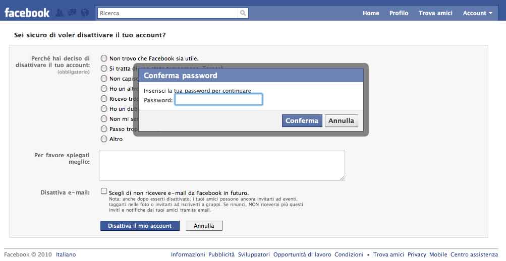 come rimuovere virus facebook