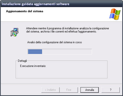 aggiornamento per windows xp