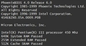 come risolvere gli errori bios