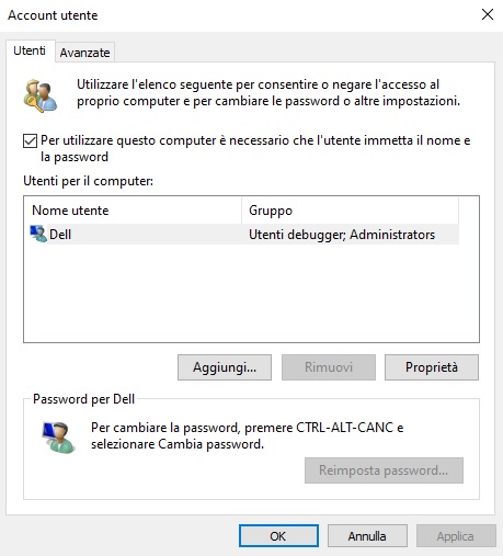 come modificare un account utente Windows