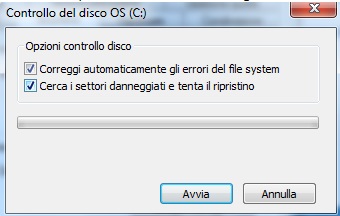 Come risolvere gli errori disco